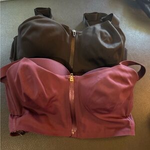 Victoria's Secret Black and Burgundy Bras